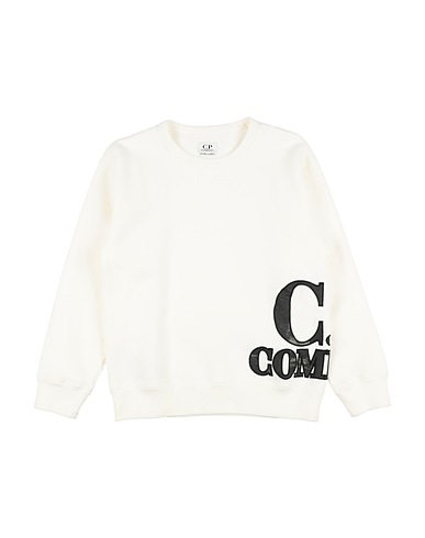 C.P. COMPANY UNDERSIXTEEN Sweatshirt Weiß 100% Baumwolle
