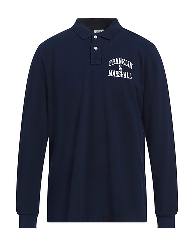 FRANKLIN & MARSHALL Polo shirt Midnight blue 100% Cotton