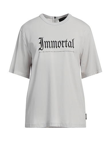 JOHN RICHMOND T-shirt Light grey 95% Cotton, 5% Elastane