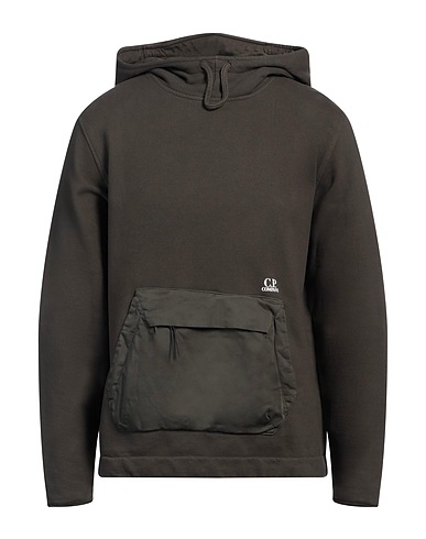 C.P. COMPANY Hooded track jacket  Lead 100% Cotton, Elastane