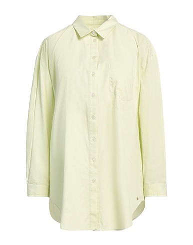 DES PETITS HAUTS Solid color shirts & blouses Light green 100% Cotton