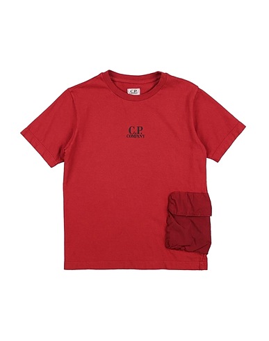 C.P. COMPANY UNDERSIXTEEN T-shirt Brick 100% Cotton, Polyamide