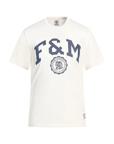 FRANKLIN & MARSHALL T-shirt Ivory 100% Cotton