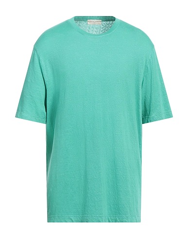 FILIPPO DE LAURENTIIS T-shirt Verde 97% Lino, 3% Elastan