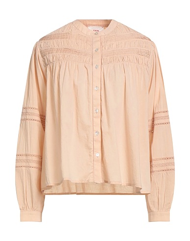 XíRENA Solid color shirts & blouses Light pink 100% Cotton