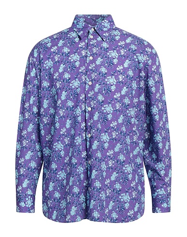 ABSEITS Patterned shirt Purple 100% Cotton