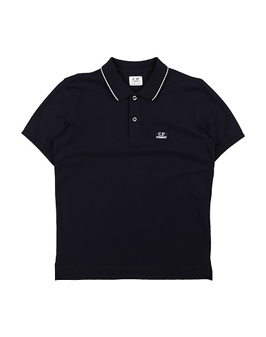 C.P. COMPANY UNDERSIXTEEN Polo shirt Midnight blue 95% Cotton, 5% Elastane