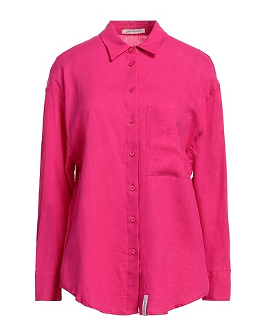 HINNOMINATE Camisa de lino Fucsia 55% Lino, 45% Viscosa