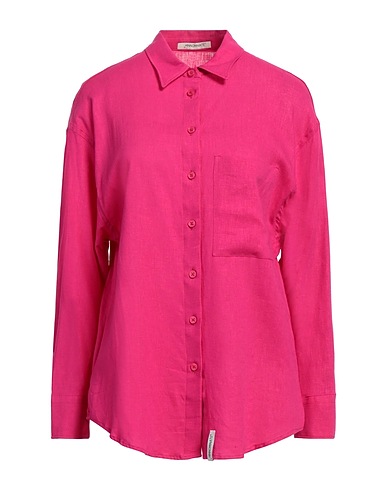 HINNOMINATE Solid colour shirts & blouses 55% Linen, 45% Viscose