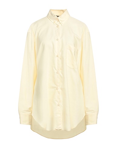 THE ANDAMANE Solid colour shirts & blouses Yellow 75% Cotton, 25% Polyester