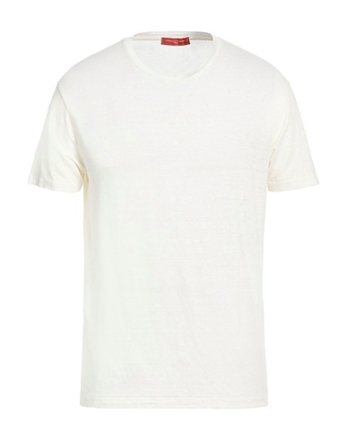 DANIELE FIESOLI T-shirt OFF WHITE 97% Linen, 3% Elastane