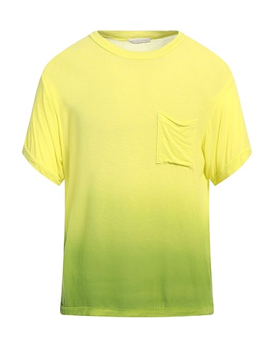 DANIELE FIESOLI T-shirt Yellow 64% Viscose, 18% Nylon, 10% Cashmere, 8% Elastane
