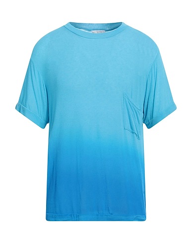 DANIELE FIESOLI T-shirt Azure 64% Viscose, 18% Nylon, 10% Cashmere, 8% Elastane