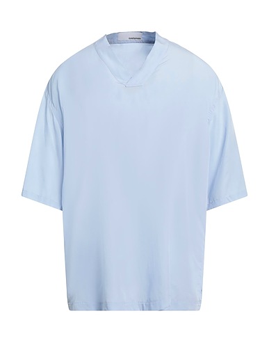 COSTUMEIN Solid colour shirt Sky blue 100% Lyocell