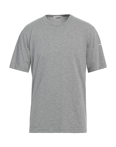 GREY DANIELE ALESSANDRINI Basic T-shirt Grey 100% Cotton