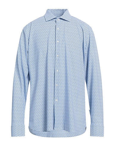 GHIRARDELLI Hemd mit Muster Blau 70% Polyamid, 30% Elastan