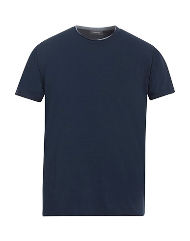 ROSSOPURO Basic T-shirt Navy 93% Cotton, 7% Elastane