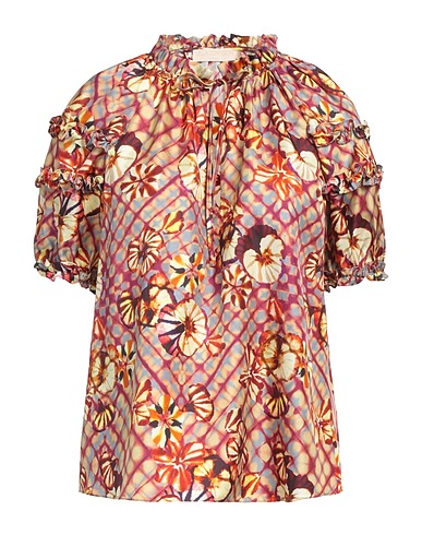 ULLA JOHNSON シルクトップス イエロー シルク 100%