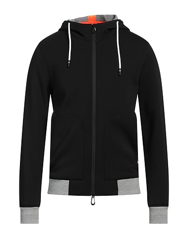 SUNSTRIPES Hooded sweatshirt Black 85% Cotton, 10% Polyester, 5% Elastane