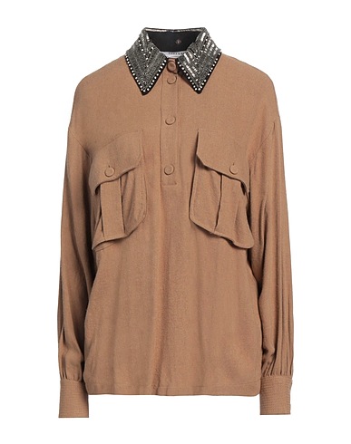 EMMA & GAIA Shirts Camel 85% Viscose, 15% Wool