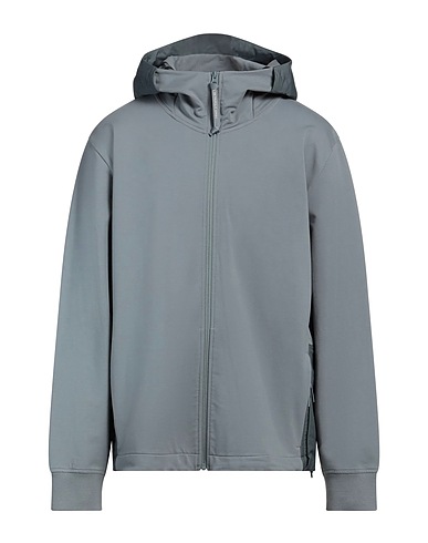 C.P. COMPANY Hooded track jacket  Light blue 95% Cotton, 5% Elastane, Polyamide
