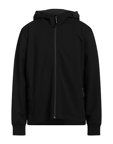 C.P. COMPANY Hooded sweatshirt Black 95% Cotton, 5% Elastane, Polyamide