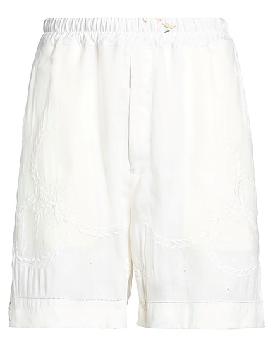 BY WALID Shorts & Bermuda Off white 100% Linen
