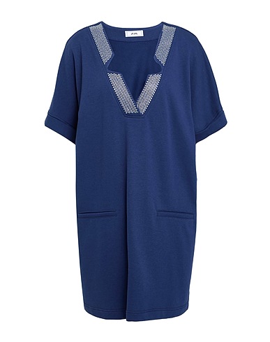 JIJIL Short dress Navy blue 70% Cotton, 30% Polyester