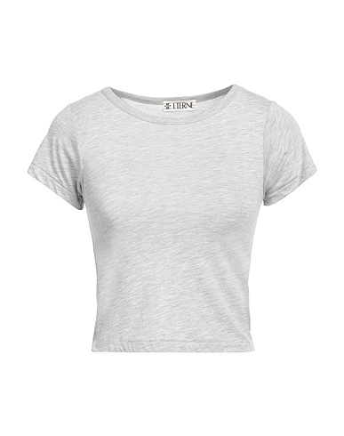 ÉTERNE Basic T-Shirt Hellgrau 50% Modal, 50% Baumwolle