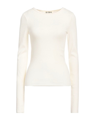 ÉTERNE Basic T-Shirt Cremeweiß 48% Baumwolle, 48% Modal, 4% Elastan