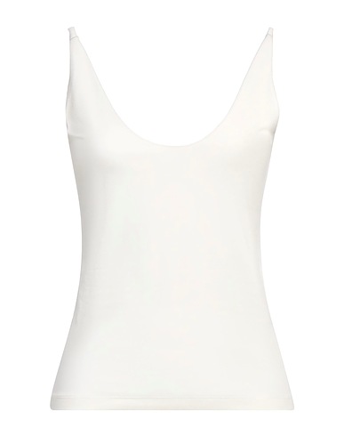 THOM KROM Vest Off white 48% Cotton, 48% Modal, 4% Elastane