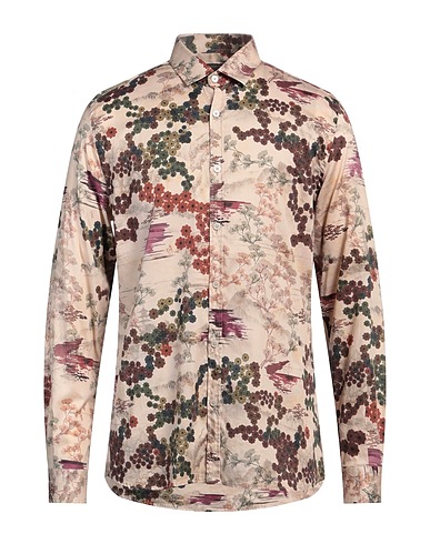 MESSAGERIE Patterned shirt PATRIZIO PISCAGLIA Beige 100% Cotton