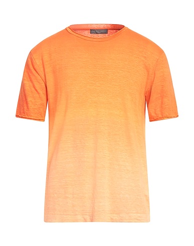 DANIELE FIESOLI T-shirt Orange 92% Linen, 8% Elastane