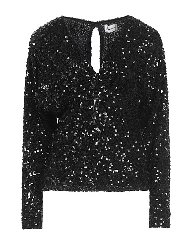 P.A.R.O.S.H. Top Nero 97% Poliestere, 3% Elastan