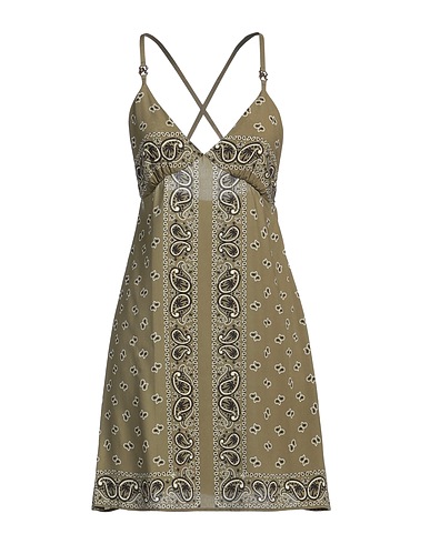 PALM ANGELS Kurzes Kleid Militärgrün 100% Viskose