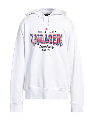 DSQUARED2 Hooded sweatshirt White 100% Cotton