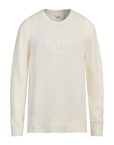 C.P. COMPANY Sweatshirt Ivory 80% Wool, 20% Polyamide