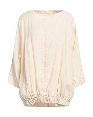 ROSSOPURO Top Beige 100% Linen