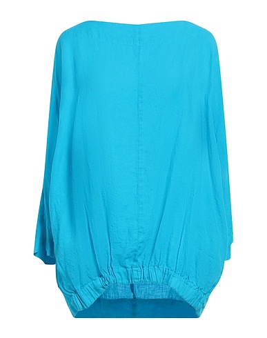 ROSSOPURO Top Azure 100% Linen