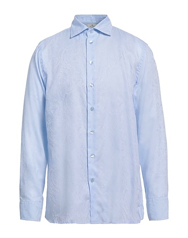ETRO Patterned shirt Sky blue 100% Cotton