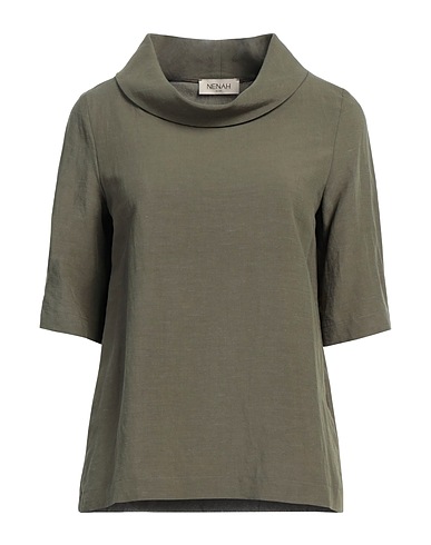 NENAH® Top Verde militare 60% Viscosa, 40% Lino