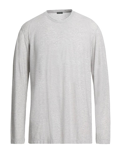 ZANONE Basic T-shirt Light grey 100% Cotton