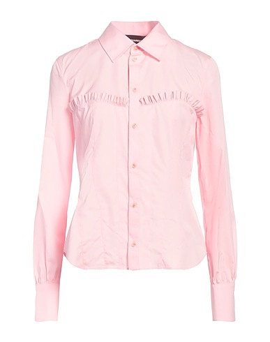 DSQUARED2 Hemden und Blusen einfarbig Rosa 100% Baumwolle