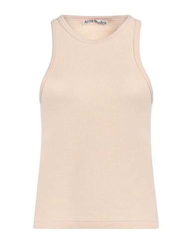 ACNE STUDIOS Canotta Beige 100% Cotone