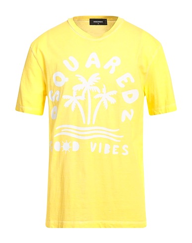 DSQUARED2 T-shirt Yellow 100% Cotton