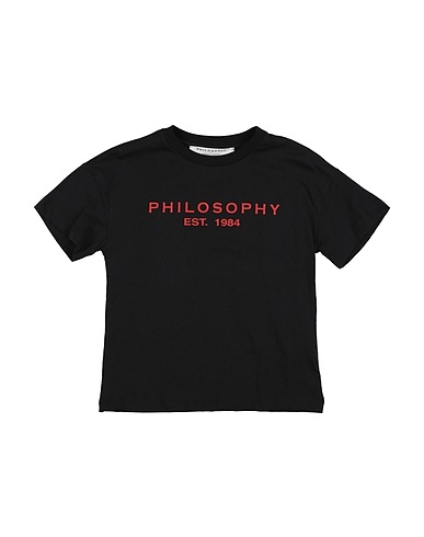 PHILOSOPHY di LORENZO SERAFINI T-shirt Black 100% Cotton, Elastane