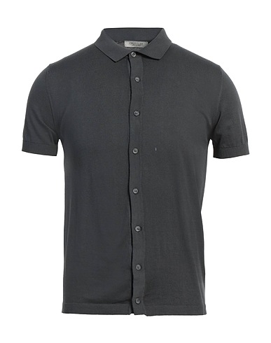CROSSLEY Solid colour shirt Charcoal 100% Cotton