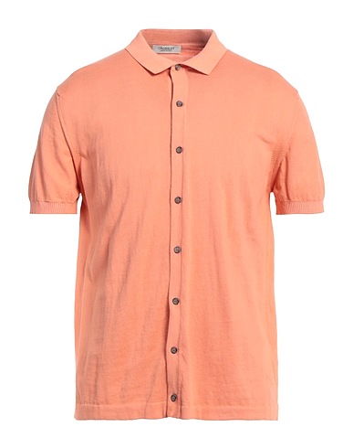 CROSSLEY Solid colour shirt Salmon pink 100% Cotton