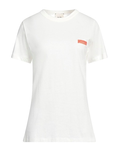 ALYSI T-shirt Off white 100% Cotton