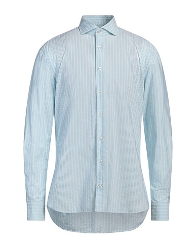 EDWARD COPPER Camicia a righe Verde chiaro 100% Cotone